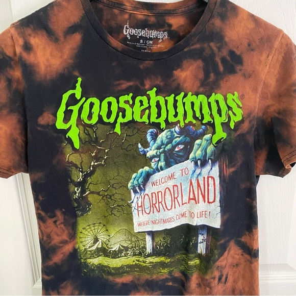 Goosebumps Tie-Dye T-Shirt - Black and Brown men’s small - Picture 2 of 8